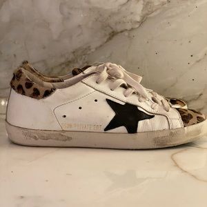 Golden Goose leopard superstars 36